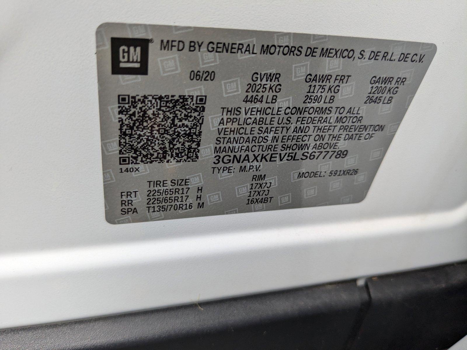 2020 Chevrolet Equinox Vehicle Photo in MIAMI, FL 33134-2699