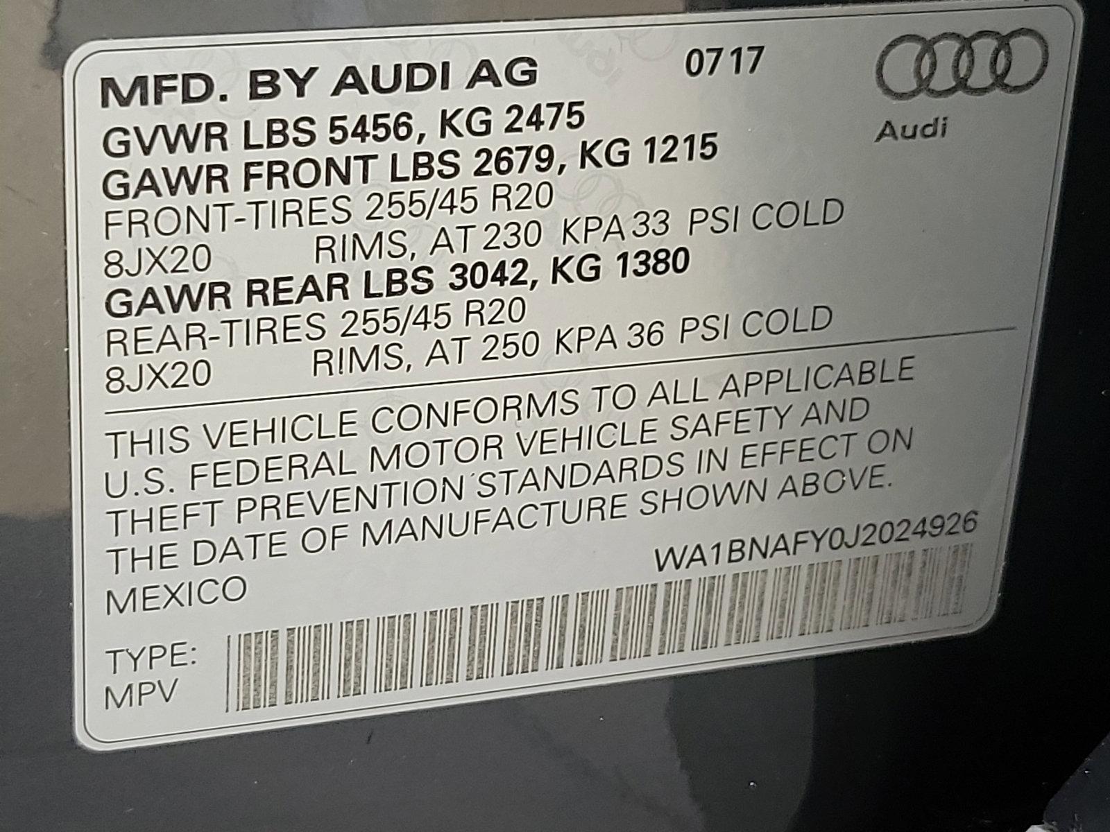 2018 Audi Q5 Vehicle Photo in Lancaster, PA 17601