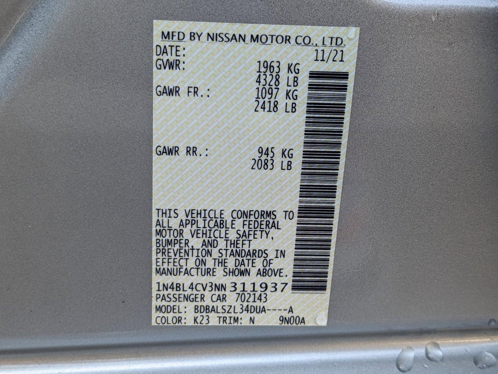 2022 Nissan Altima Vehicle Photo in Tampa, FL 33614