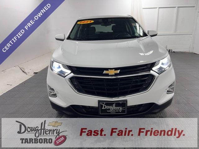 Certified 2021 Chevrolet Equinox LT with VIN 3GNAXKEV2MS116581 for sale in Tarboro, NC