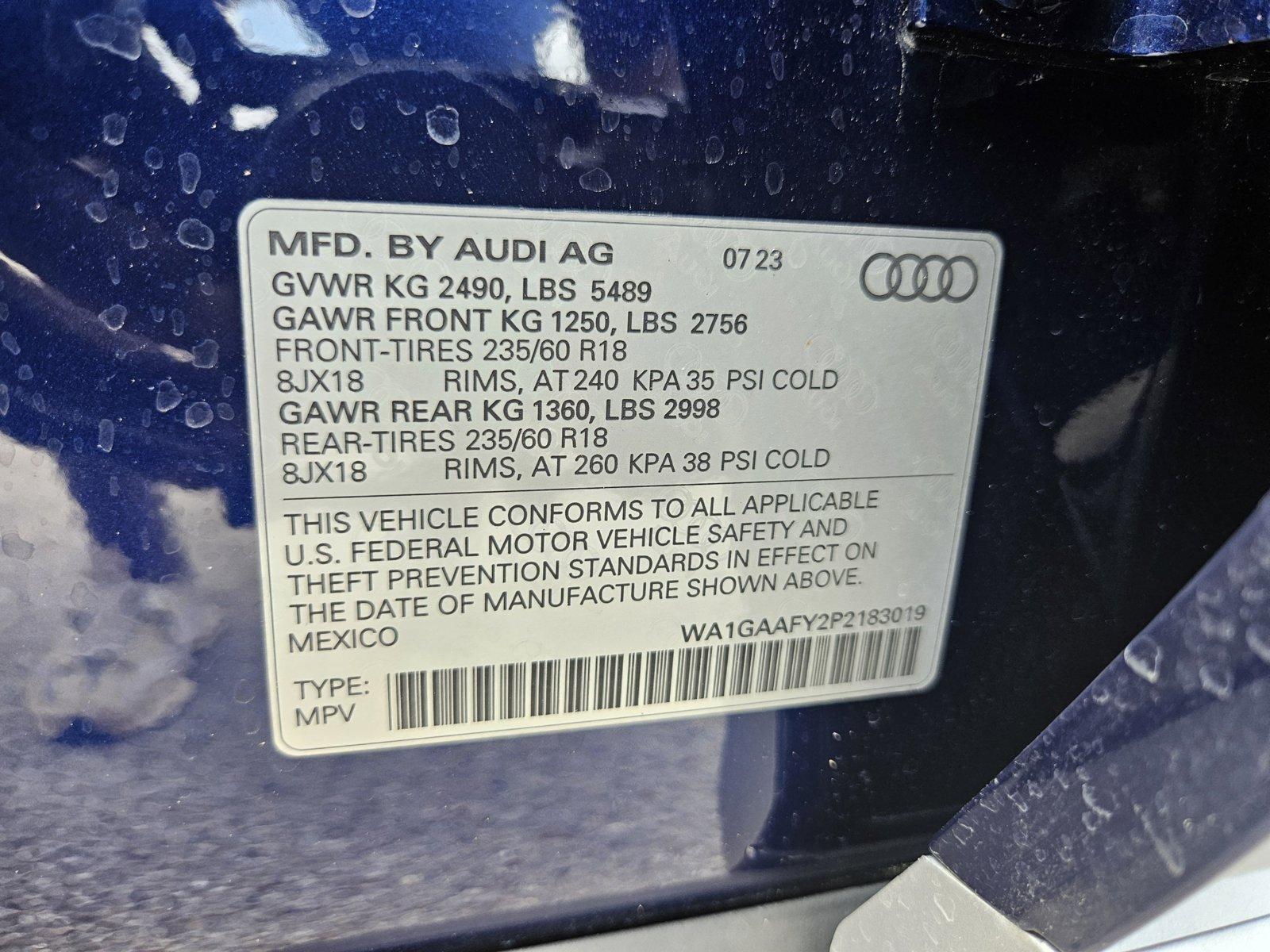 2023 Audi Q5 Vehicle Photo in WACO, TX 76710-2592