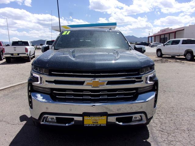 Used 2021 Chevrolet Silverado 1500 LTZ with VIN 1GCUYGEDXMZ186467 for sale in Taos, NM