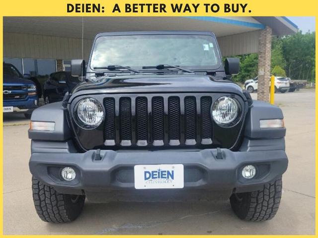 Used 2020 Jeep Wrangler Unlimited Sport S with VIN 1C4HJXDG8LW321589 for sale in Trenton, IL