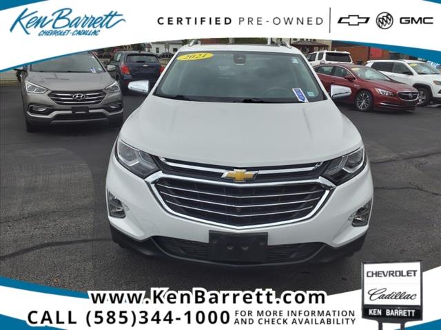 Certified 2021 Chevrolet Equinox Premier with VIN 3GNAXXEVXMS146120 for sale in Batavia, NY