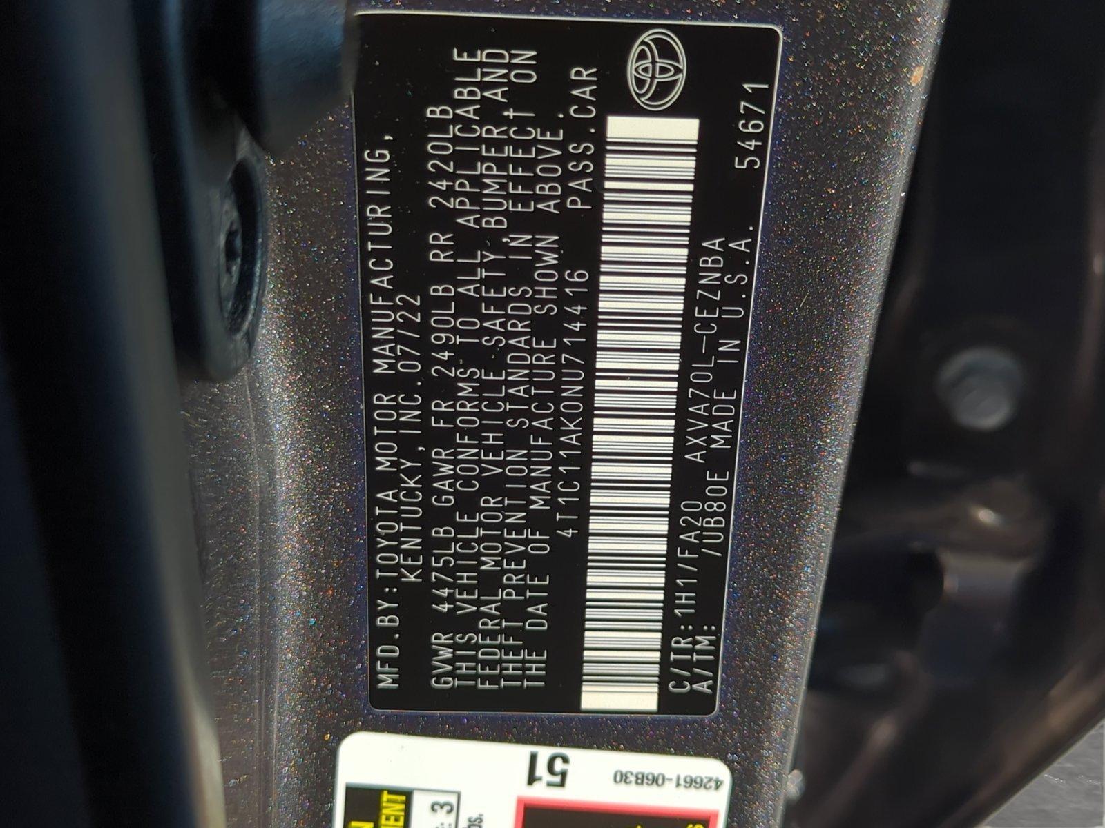 2022 Toyota Camry Vehicle Photo in Ft. Myers, FL 33907