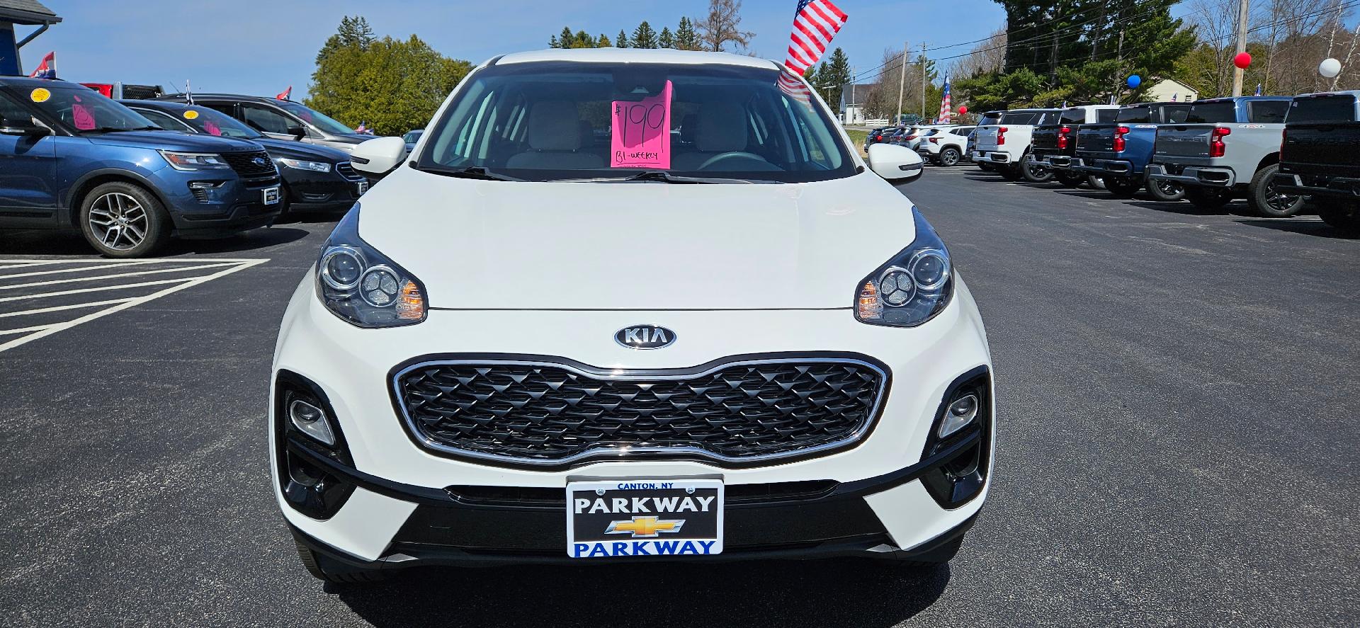 Used 2020 Kia Sportage LX with VIN KNDPMCACXL7641147 for sale in Canton, NY