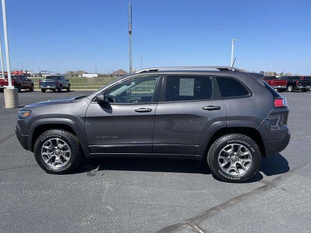 Used 2021 Jeep Cherokee Trailhawk with VIN 1C4PJMBX1MD136133 for sale in Belle Plaine, Minnesota
