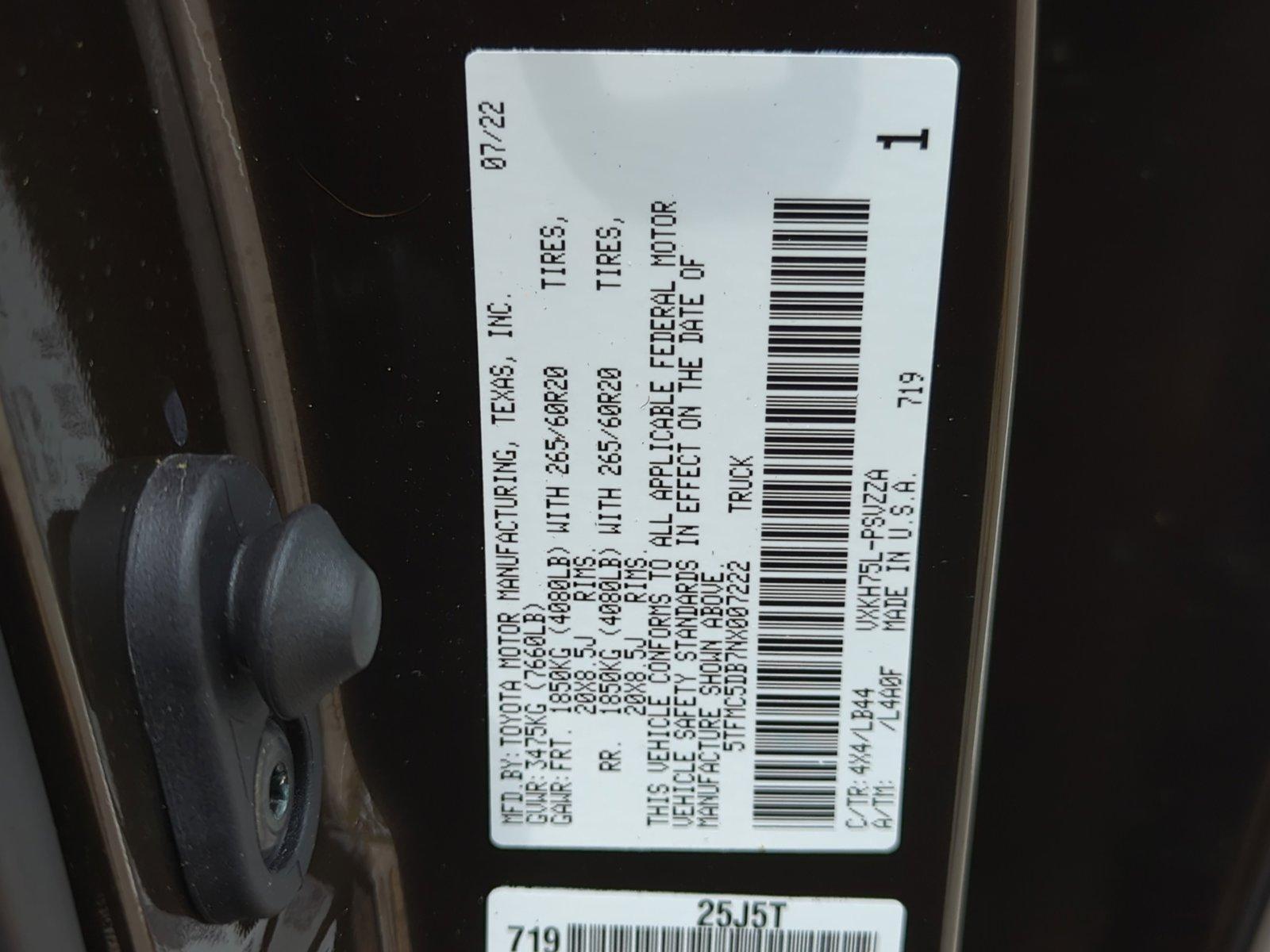 2022 Toyota Tundra 4WD Vehicle Photo in Ft. Myers, FL 33907