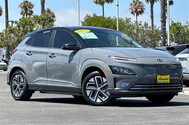 Used 2022 Hyundai Kona EV SEL with VIN KM8K23AG1NU142854 for sale in Oxnard, CA