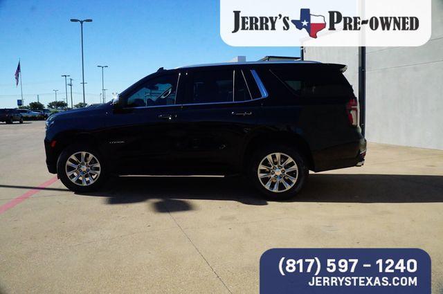 Used 2023 Chevrolet Tahoe Premier with VIN 1GNSKSKL8PR413898 for sale in Weatherford, TX