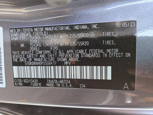 2023 Toyota Highlander Vehicle Photo in WEATHERFORD, TX 76087