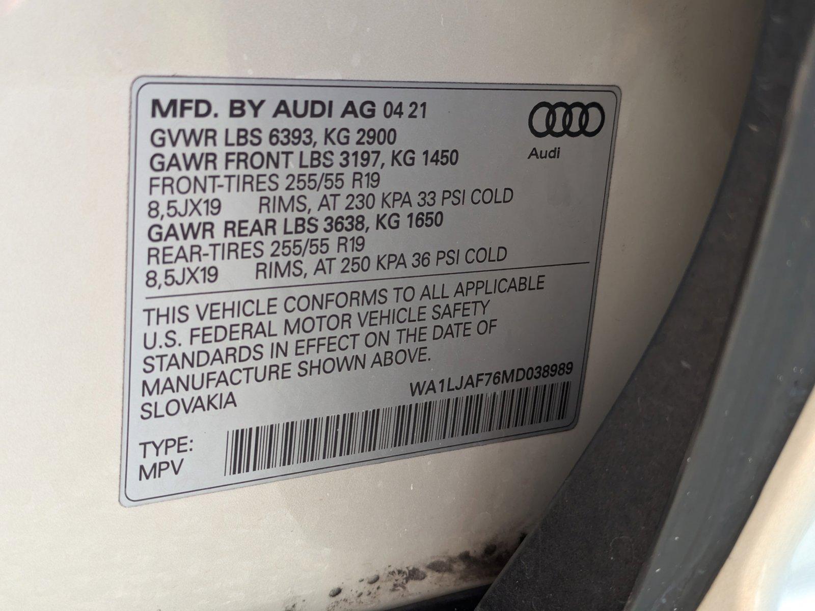 2021 Audi Q7 Vehicle Photo in Sarasota, FL 34231