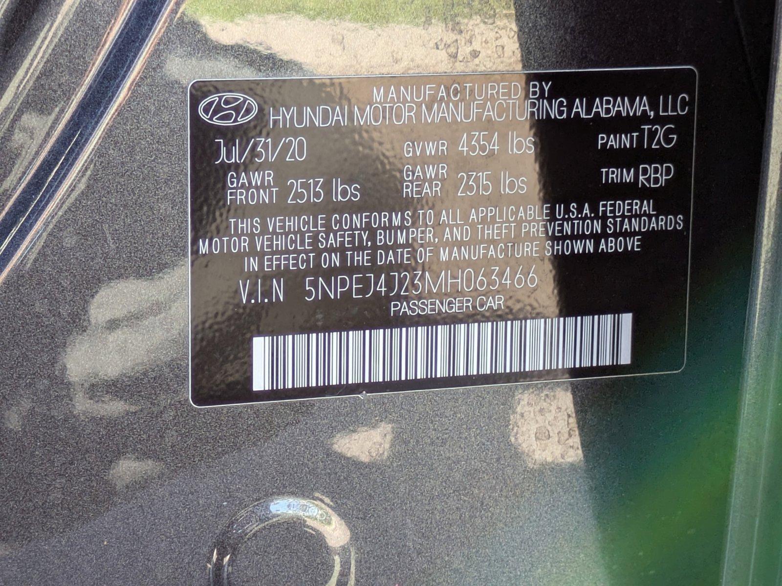 2021 Hyundai SONATA Vehicle Photo in St. Petersburg, FL 33713