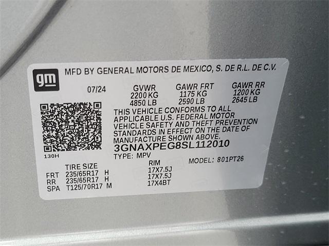 2025 Chevrolet Equinox Vehicle Photo in BERLIN, MD 21811-1121