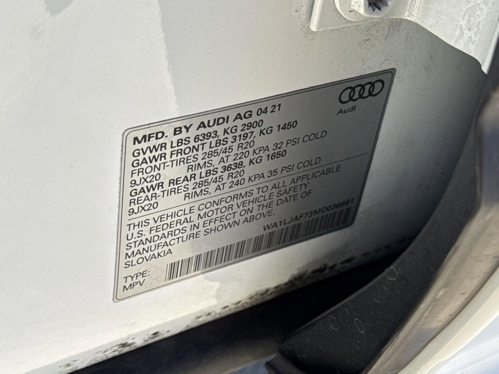 2021 Audi Q7 Vehicle Photo in AUSTIN, TX 78717