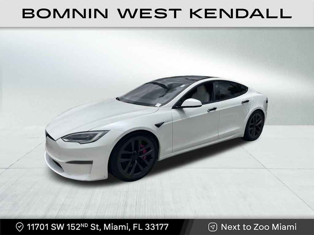 Used 2021 Tesla Model S Plaid with VIN 5YJSA1E68MF451435 for sale in Miami, FL