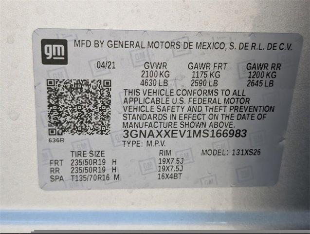 2021 Chevrolet Equinox Vehicle Photo in LITTLETON, CO 80124-2754