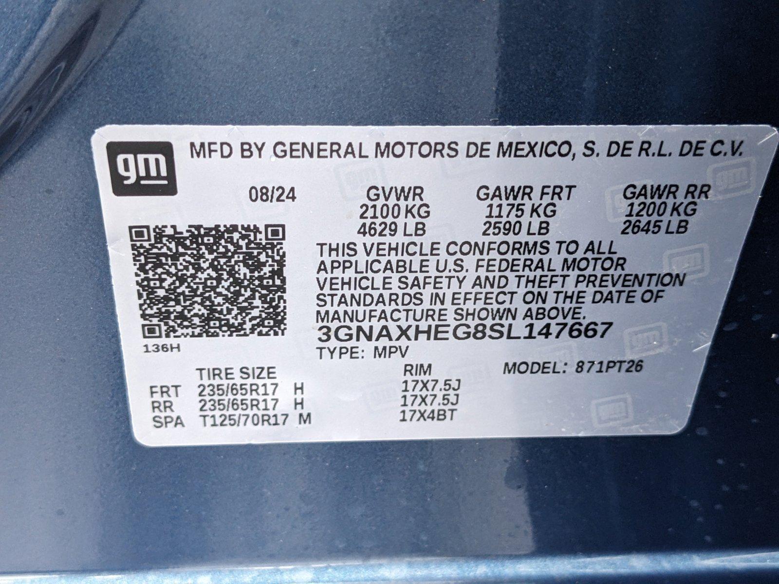 2025 Chevrolet Equinox Vehicle Photo in GREENACRES, FL 33463-3207