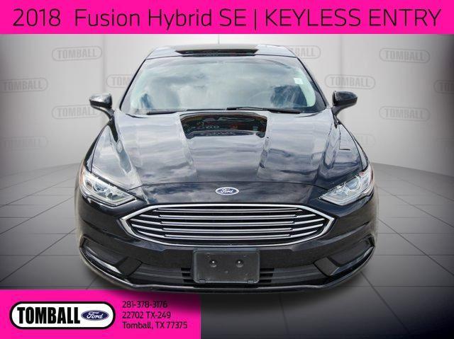 Used 2018 Ford Fusion Hybrid SE with VIN 3FA6P0LU0JR206267 for sale in Tomball, TX