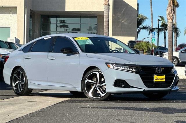 Used 2022 Honda Accord Sport SE with VIN 1HGCV1F45NA044948 for sale in Oxnard, CA