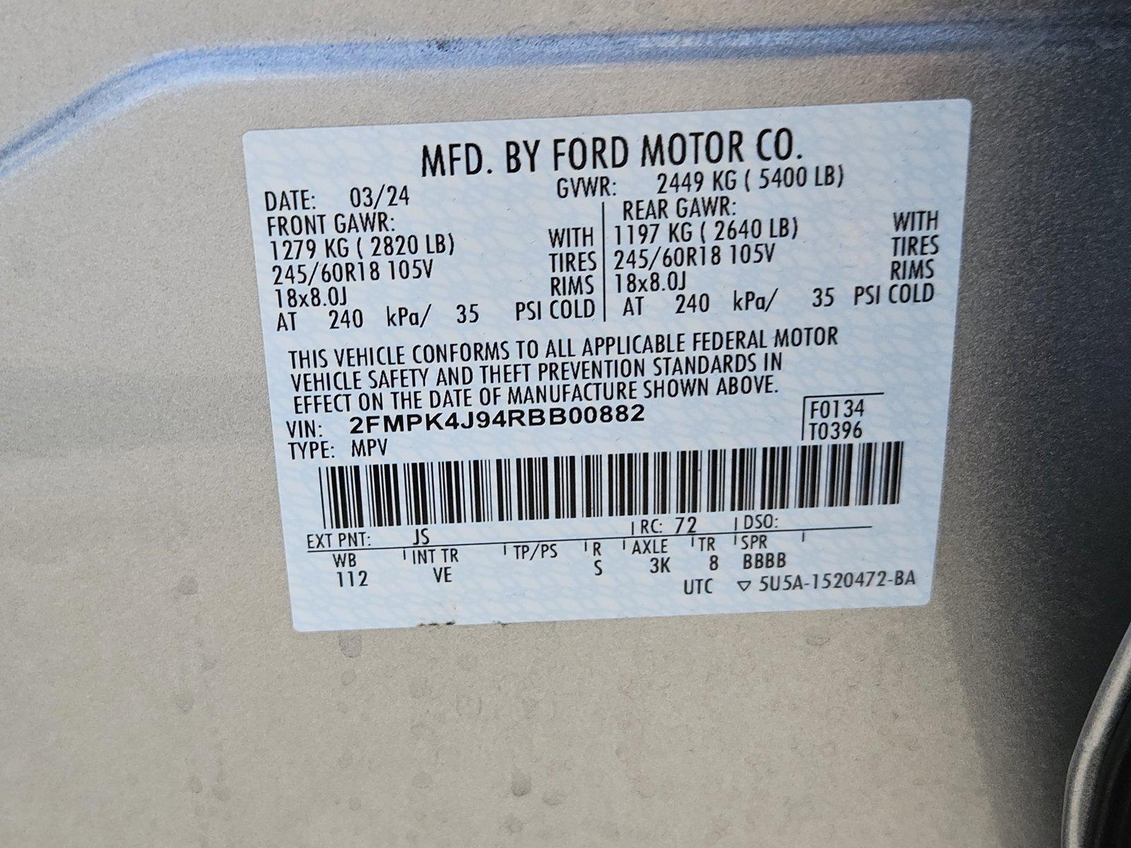 2024 Ford Edge Vehicle Photo in GILBERT, AZ 85297-0446