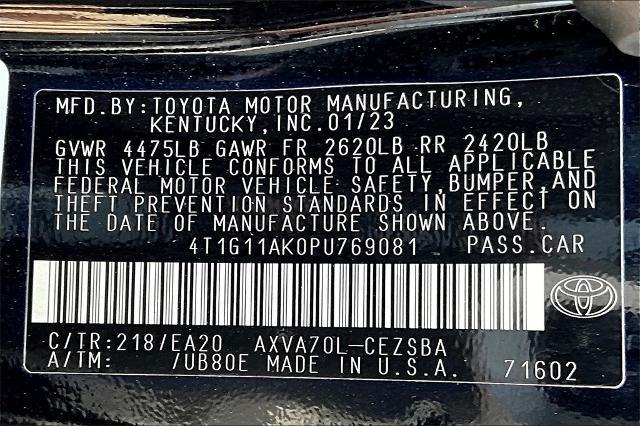 2023 Toyota Camry Vehicle Photo in Tulsa, OK 74145