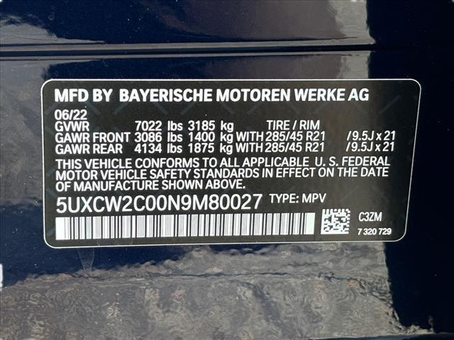 2022 BMW X7 xDrive40i Vehicle Photo in Clarksville, MD 21029