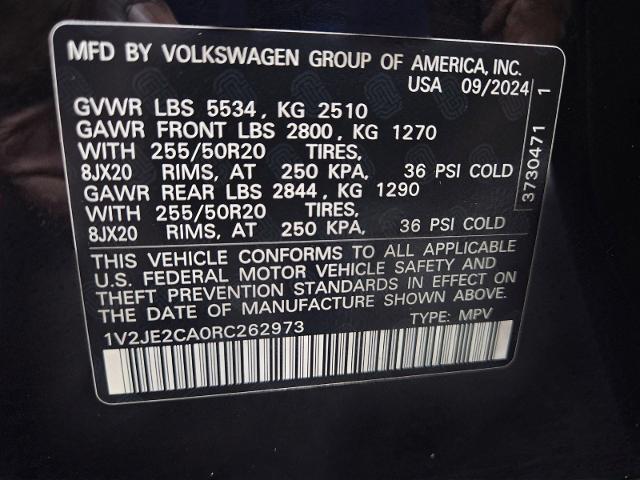 2024 Volkswagen Atlas Cross Sport Vehicle Photo in WEATHERFORD, TX 76087