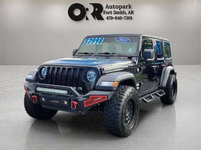 Used 2021 Jeep Wrangler Unlimited Sport S with VIN 1C4HJXDN9MW592547 for sale in Fort Smith, AR