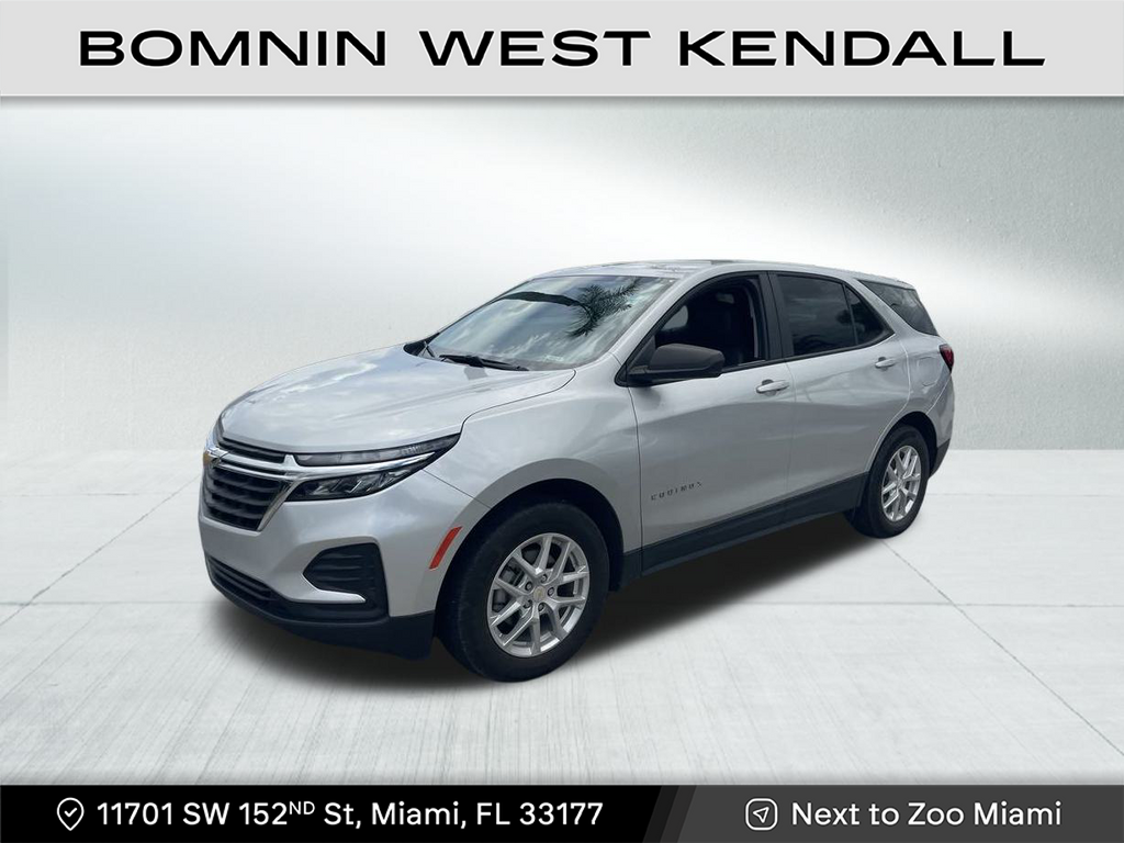 Used 2022 Chevrolet Equinox LS with VIN 3GNAXHEV8NS167622 for sale in Miami, FL