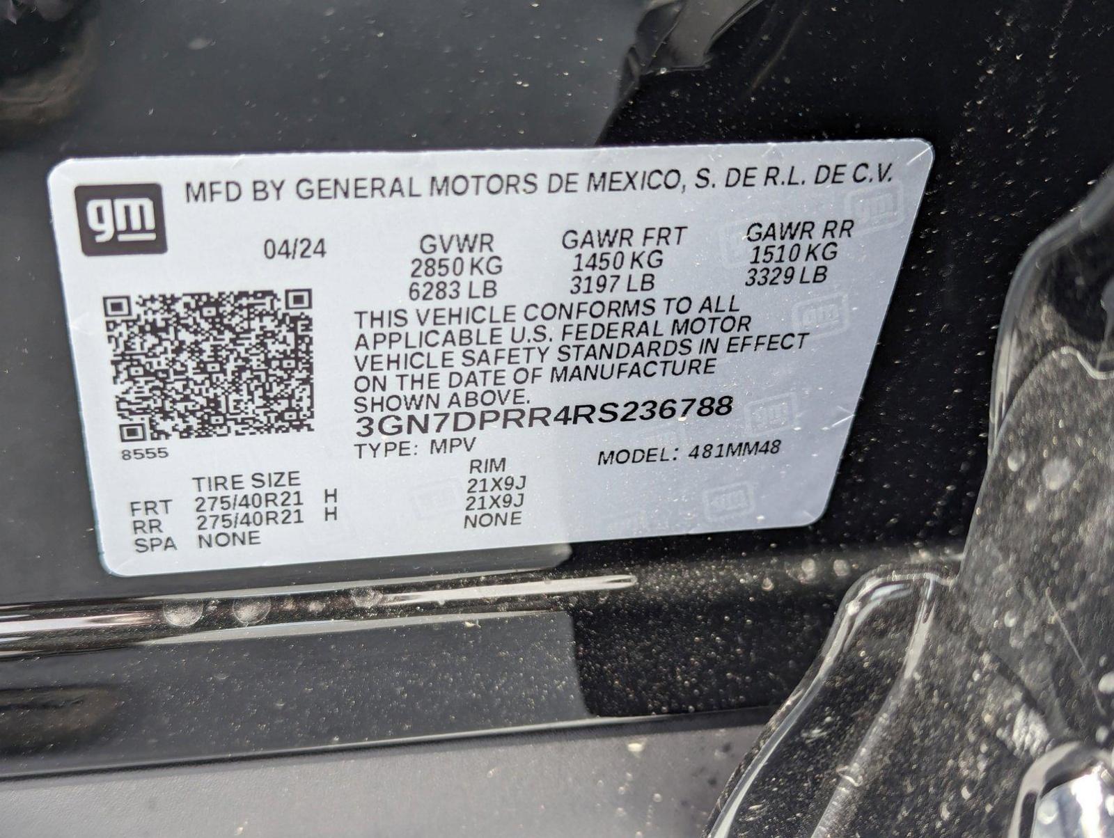 2024 Chevrolet Equinox EV Vehicle Photo in PEMBROKE PINES, FL 33024-6534