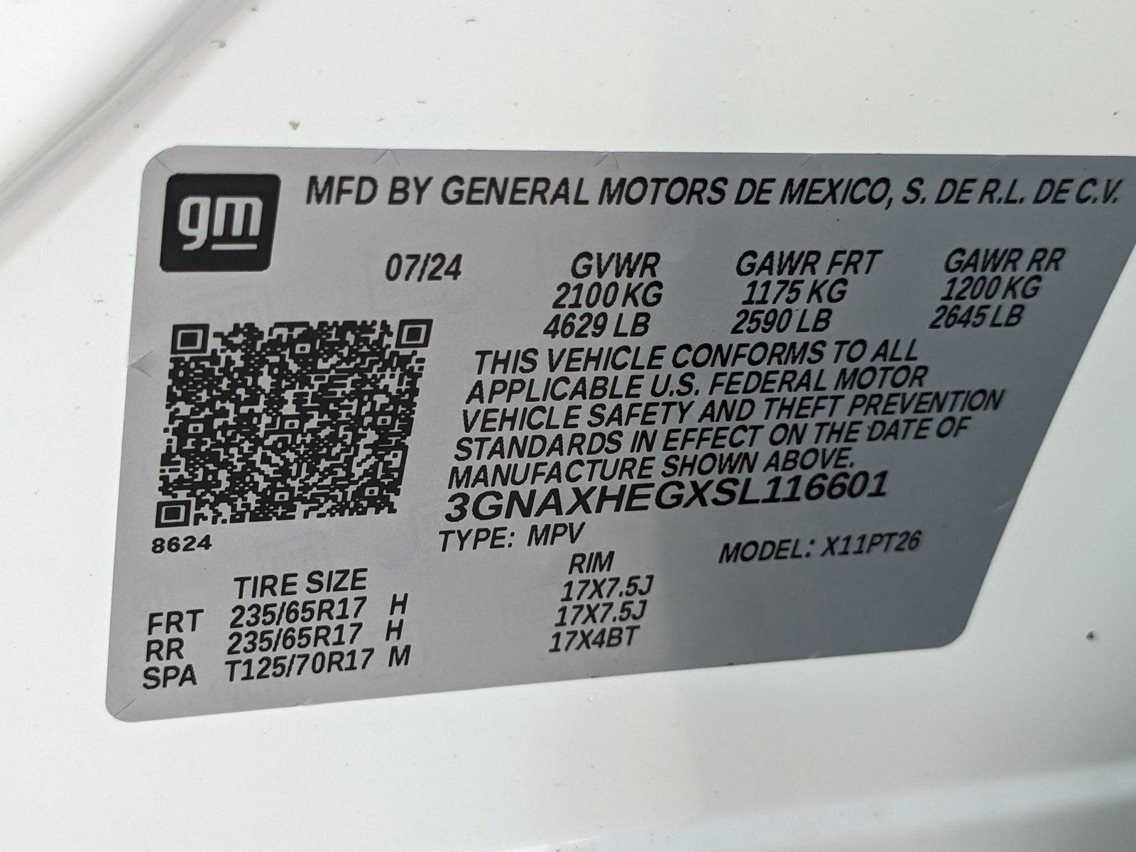 2025 Chevrolet Equinox Vehicle Photo in MIAMI, FL 33172-3015