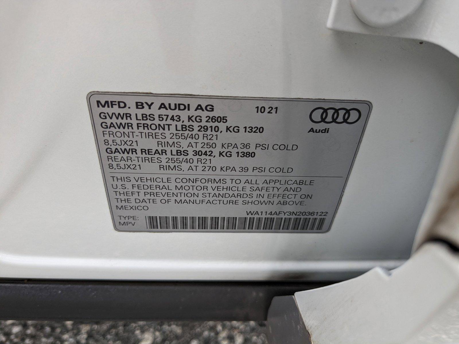 2022 Audi SQ5 Sportback Vehicle Photo in Orlando, FL 32811