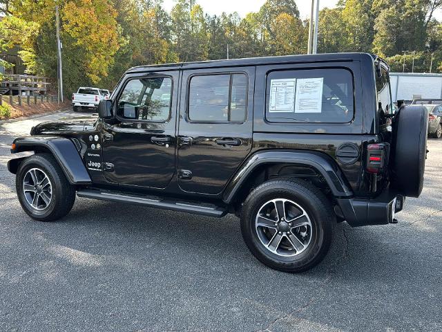 Used 2023 Jeep Wrangler 4-Door Sahara with VIN 1C4HJXEGXPW668488 for sale in Macon, GA