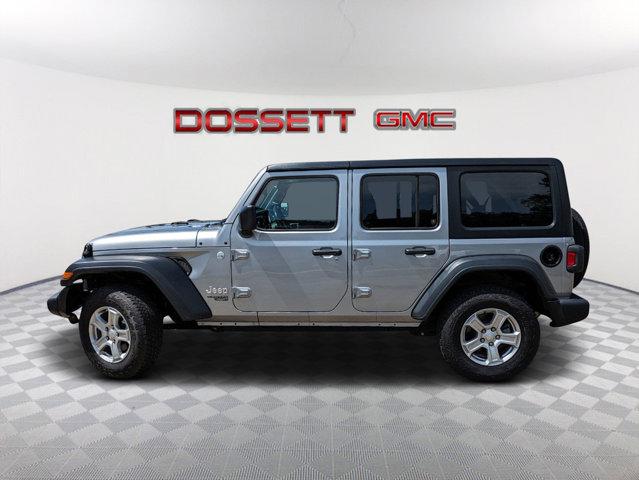 Used 2020 Jeep Wrangler Unlimited Sport S with VIN 1C4HJXDN1LW299482 for sale in Hattiesburg, MS