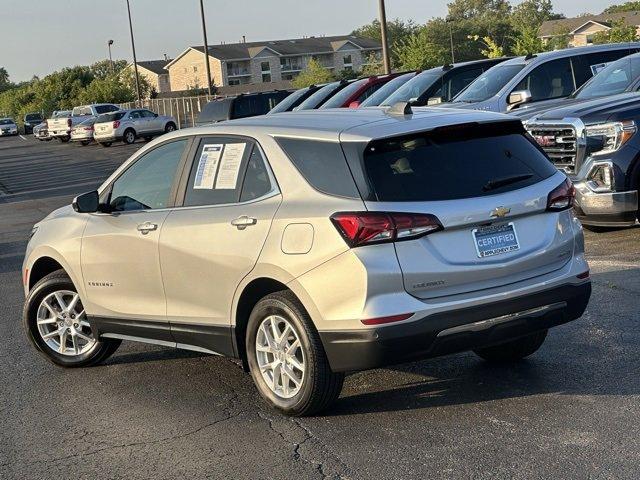 Certified 2022 Chevrolet Equinox LT with VIN 3GNAXUEV0NL155032 for sale in Tinley Park, IL