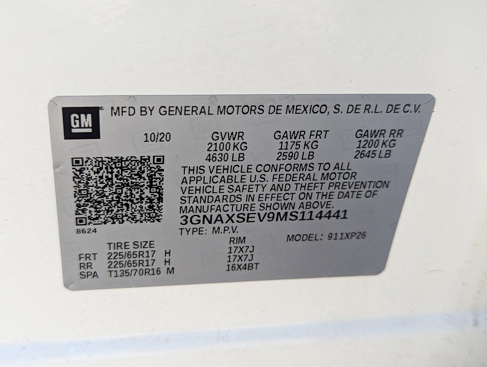 2021 Chevrolet Equinox Vehicle Photo in SPOKANE, WA 99212-2978