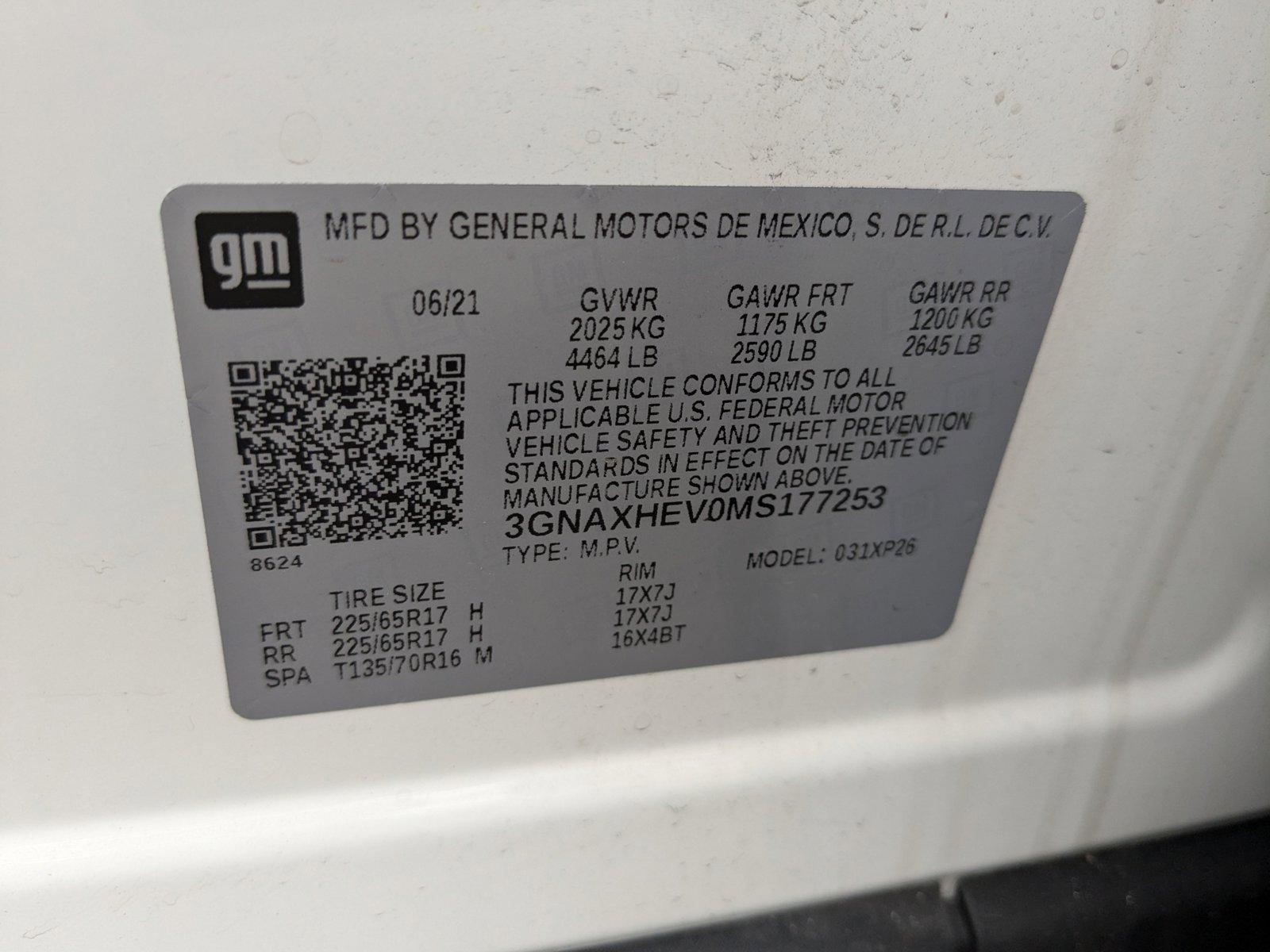 2021 Chevrolet Equinox Vehicle Photo in MIAMI, FL 33134-2699