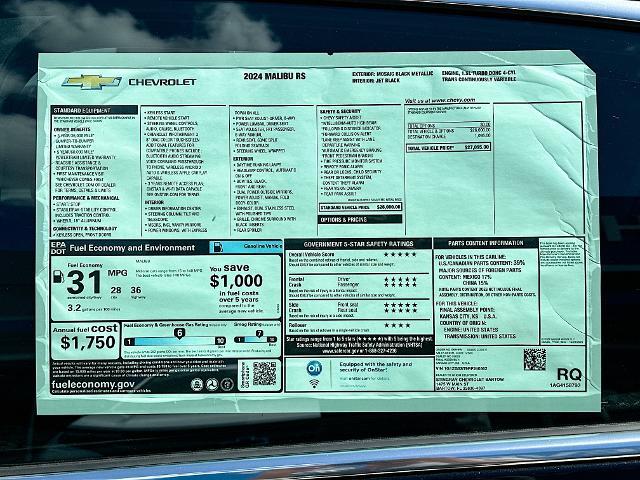 2024 Chevrolet Malibu Vehicle Photo in BARTOW, FL 33830-4397