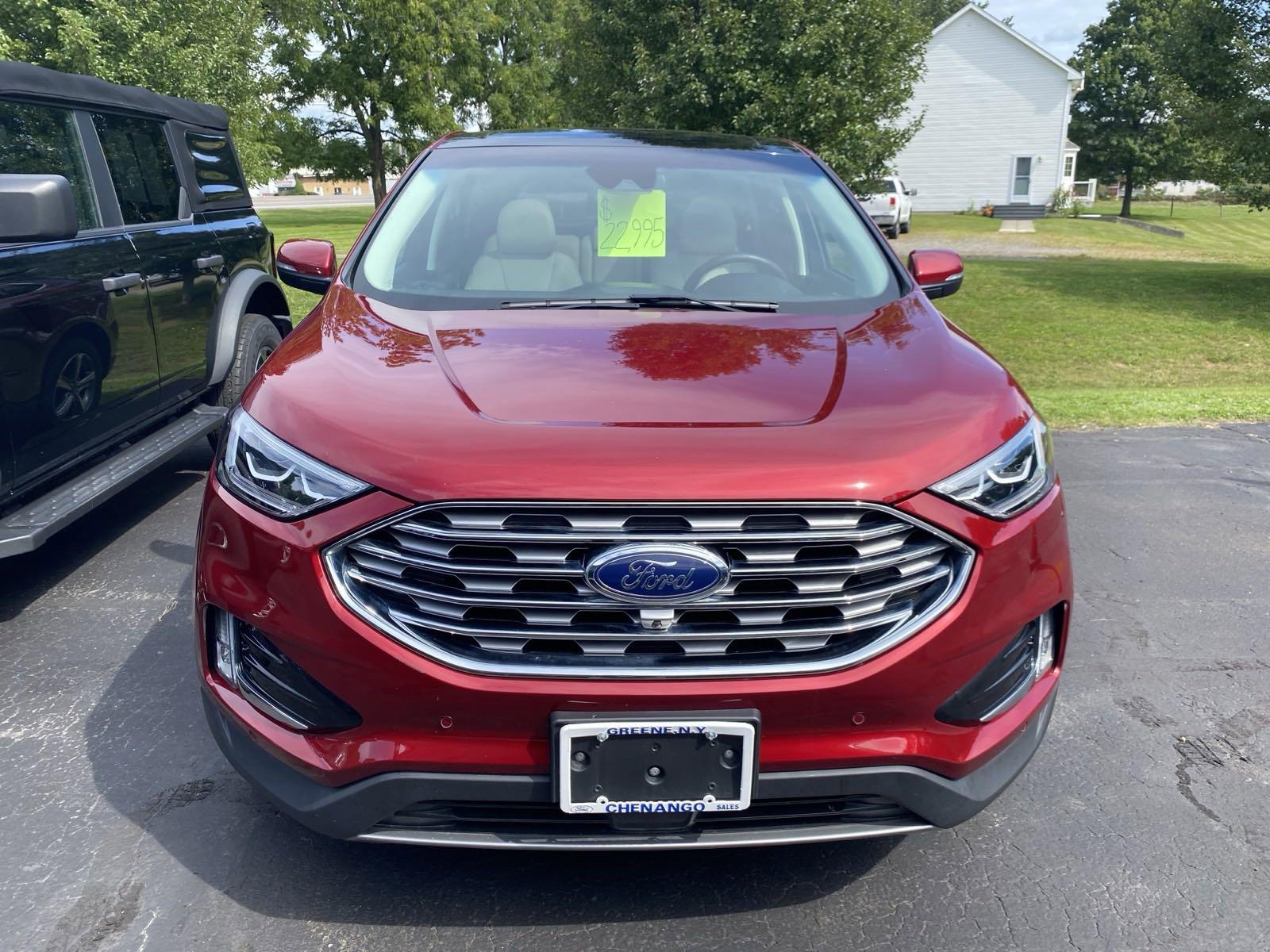 Used 2019 Ford Edge Titanium with VIN 2FMPK4K94KBB72945 for sale in Greene, NY