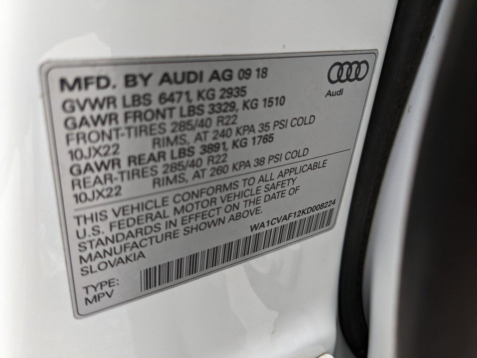 2019 Audi Q8 Vehicle Photo in Orlando, FL 32811