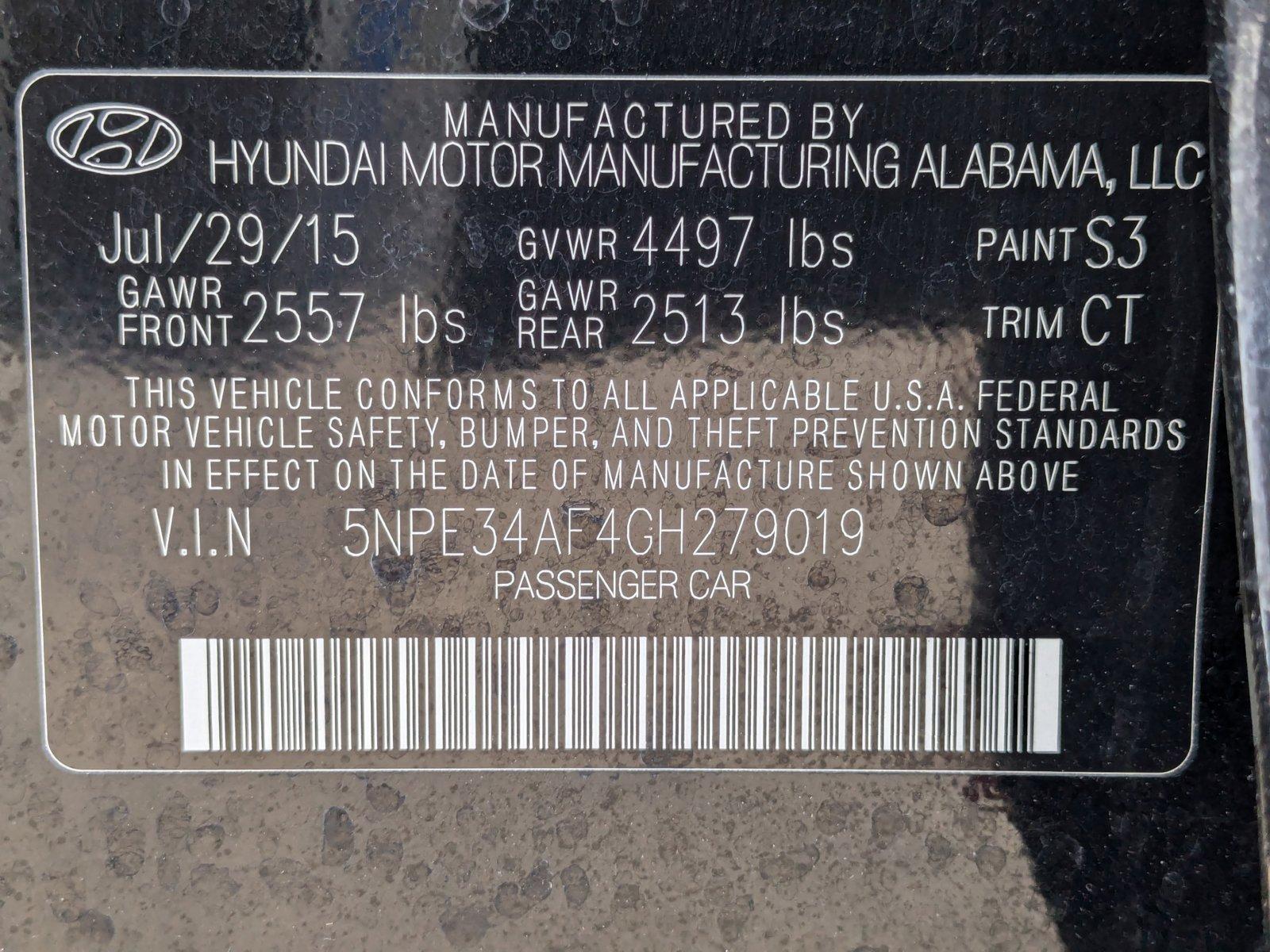 2016 Hyundai SONATA Vehicle Photo in Spokane Valley, WA 99212