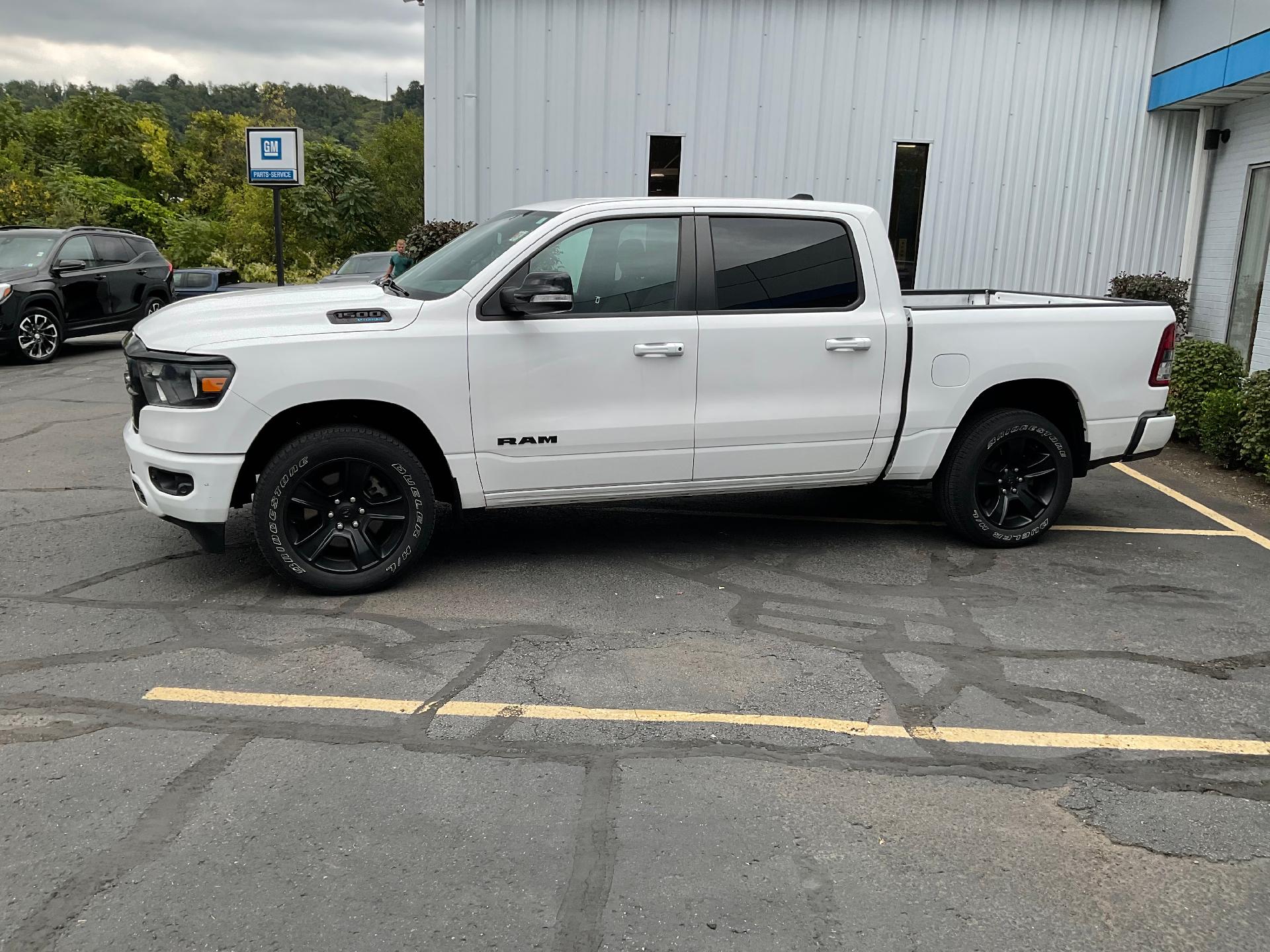 Used 2021 RAM Ram 1500 Pickup Big Horn/Lone Star with VIN 1C6SRFFTXMN573054 for sale in Moundsville, WV