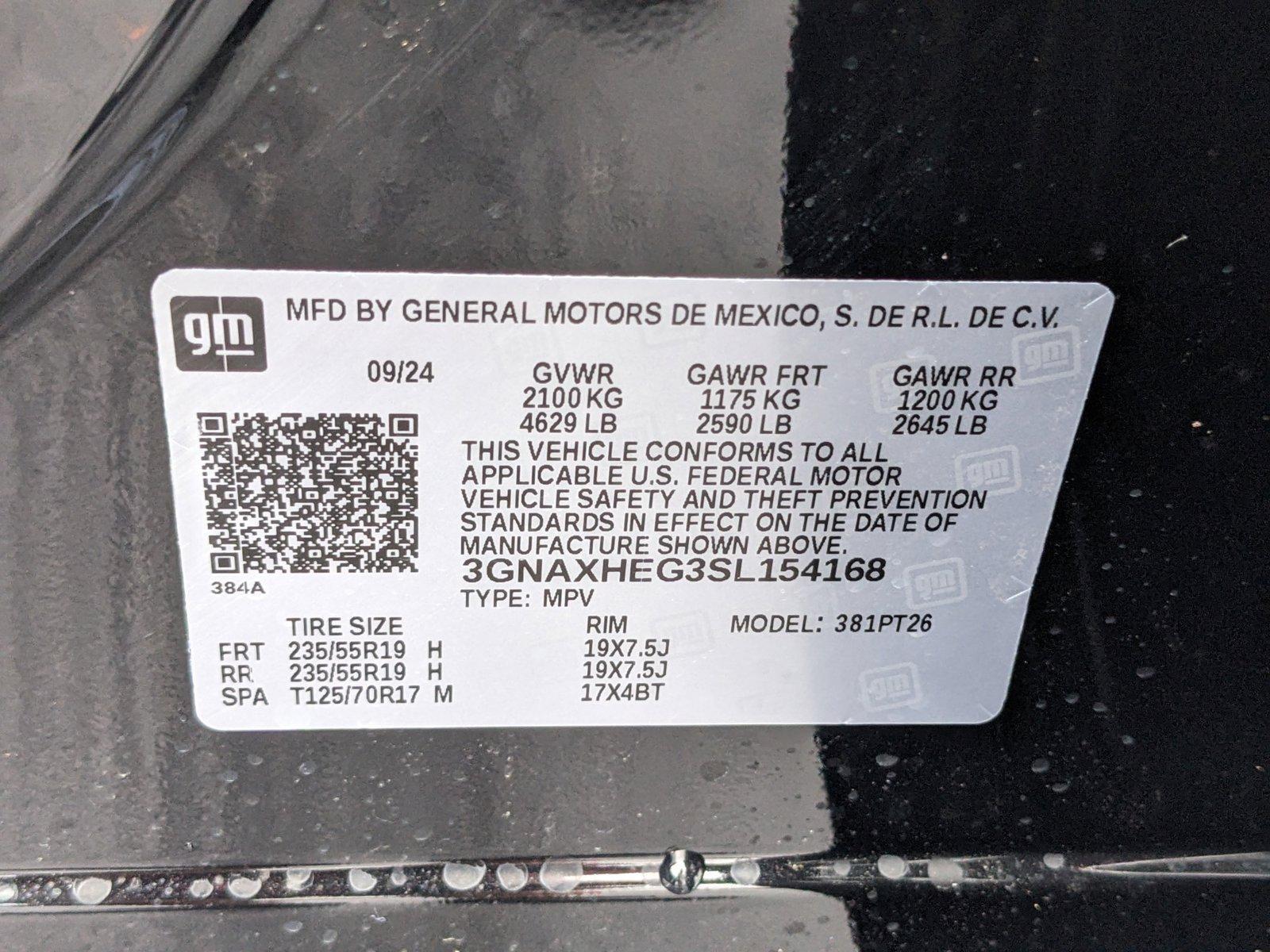 2025 Chevrolet Equinox Vehicle Photo in GREENACRES, FL 33463-3207