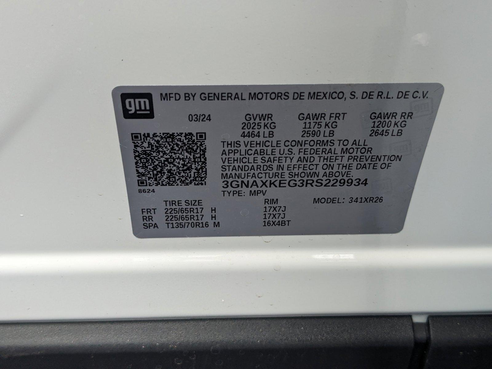 2024 Chevrolet Equinox Vehicle Photo in GREENACRES, FL 33463-3207