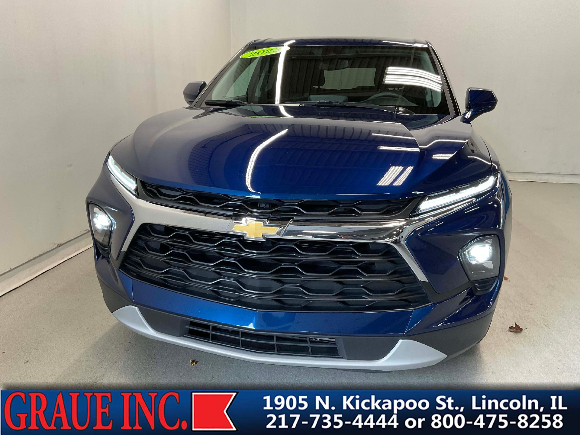 Used 2023 Chevrolet Blazer 2LT with VIN 3GNKBCR47PS102559 for sale in Lincoln, IL