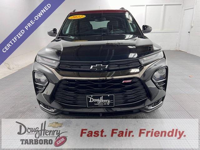 Certified 2022 Chevrolet Trailblazer RS with VIN KL79MTSL0NB148890 for sale in Tarboro, NC