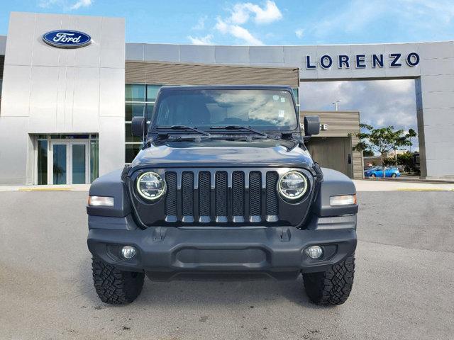 Used 2020 Jeep Wrangler Unlimited Willys with VIN 1C4HJXDGXLW238326 for sale in Homestead, FL