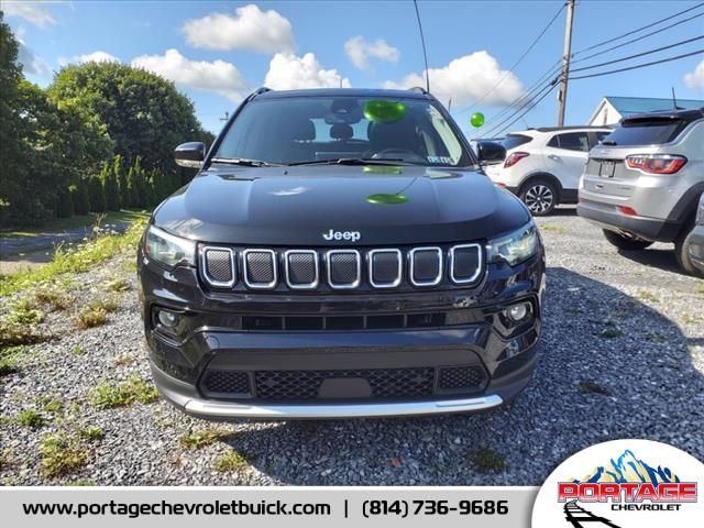 Used 2022 Jeep Compass Limited with VIN 3C4NJDCB9NT107940 for sale in Portage, PA