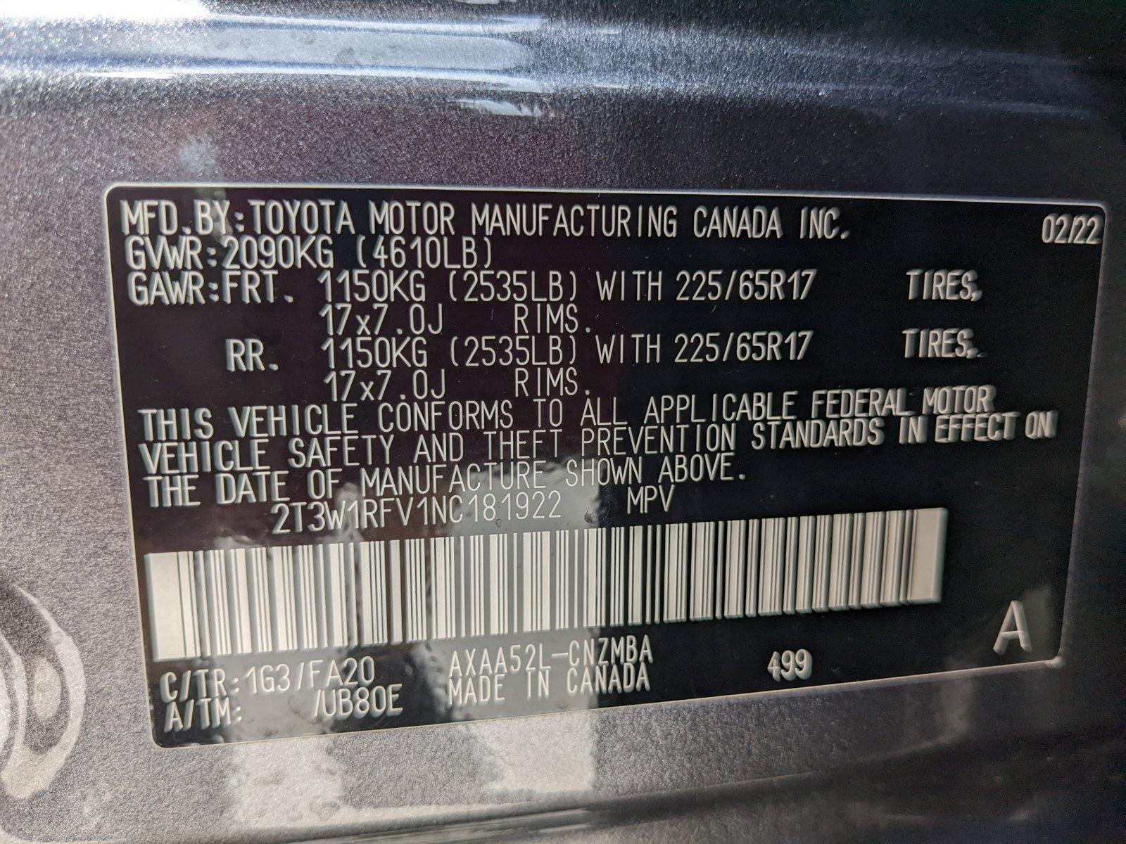 2022 Toyota RAV4 Vehicle Photo in Davie, FL 33331